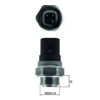 Interrupteur de température, ventilateur de radiateur MAHLE TSW 67