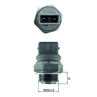 Interrupteur de température, ventilateur de radiateur MAHLE TSW 68