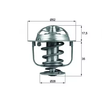 Thermostat d'eau MAHLE TX 119 82D