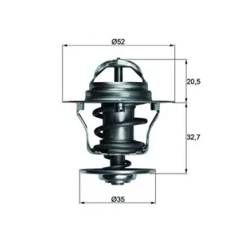 Thermostat d'eau MAHLE TX 12 88D