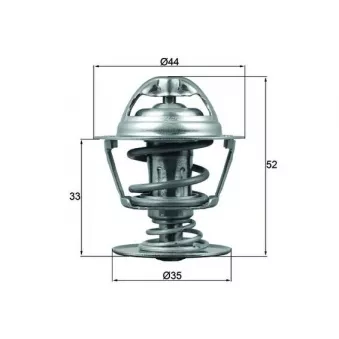 Thermostat d'eau MAHLE TX 173 88D