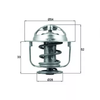 Thermostat d'eau MAHLE TX 176 82D