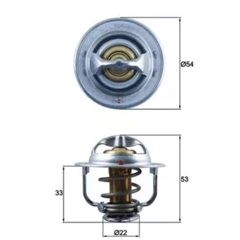 Thermostat d'eau MAHLE TX 179 89D
