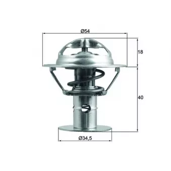 Thermostat d'eau MAHLE TX 180 86D