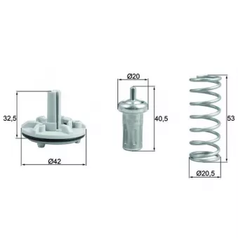 Thermostat d'eau MAHLE TX 183 80D