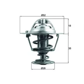 Thermostat d'eau MAHLE TX 184 78D