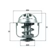 Thermostat d'eau MAHLE TX 198 88D - Visuel 1