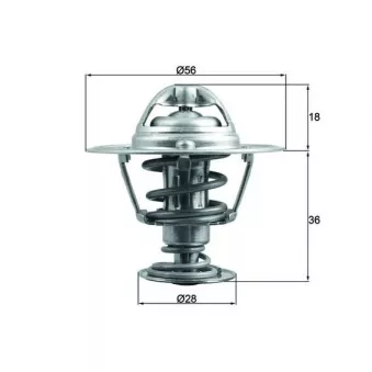 Thermostat d'eau MAHLE TX 199 88D