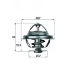Thermostat d'eau MAHLE TX 20 80D - Visuel 1