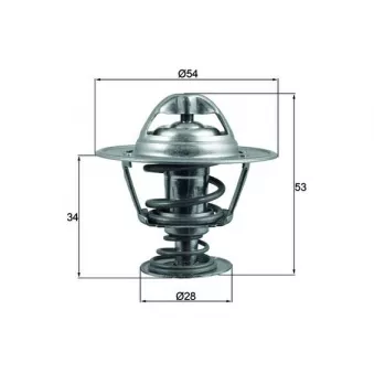 Thermostat d'eau MAHLE TX 203 88D