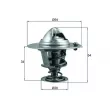 Thermostat d'eau MAHLE TX 206 88D - Visuel 1