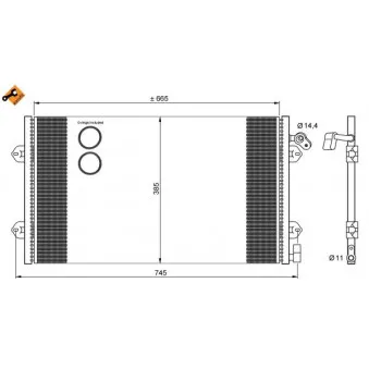 Condenseur, climatisation NRF 35713