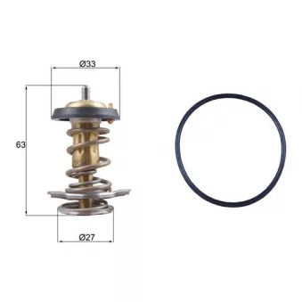 Thermostat d'eau MAHLE TX 264 82D