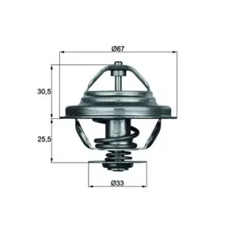 Thermostat d'eau MAHLE TX 27 71D