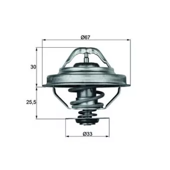 Thermostat d'eau MAHLE TX 28 88D