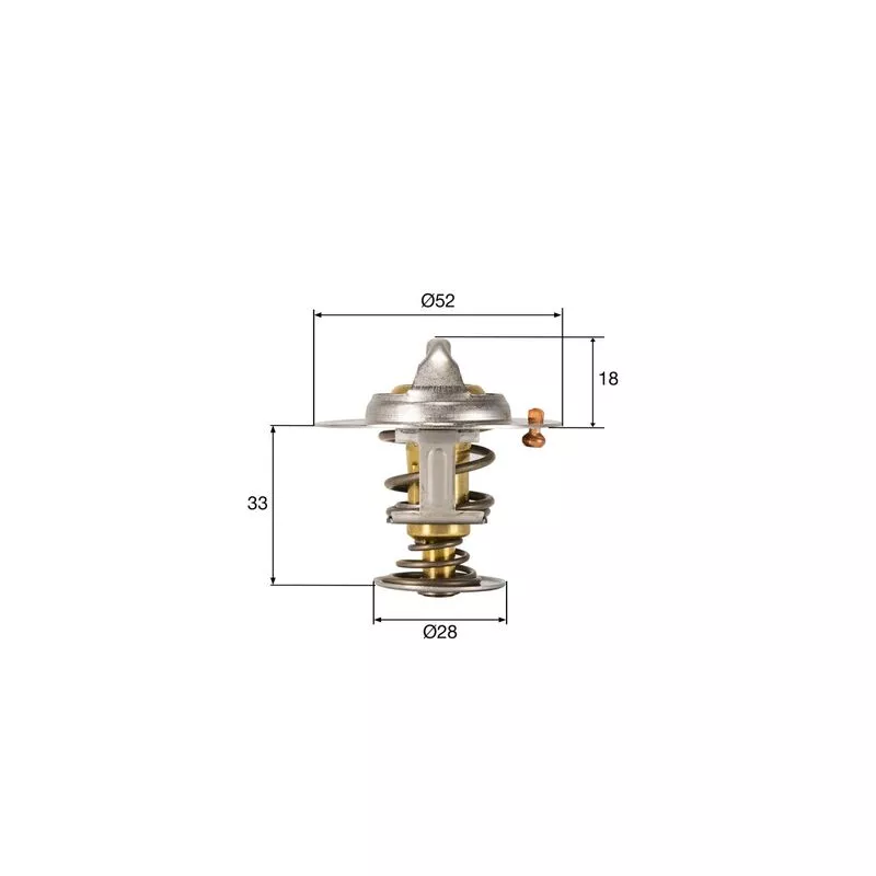 Thermostat d'eau MAHLE TX 327 92D