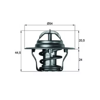 Thermostat d'eau MAHLE TX 4 75D