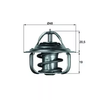 Thermostat d'eau MAHLE TX 5 83D