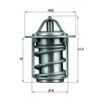 Thermostat d'eau MAHLE TX 6 83 - Visuel 1