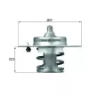 Thermostat d'eau MAHLE TX 60 83D - Visuel 1