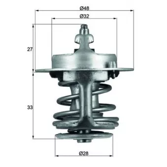 Thermostat d'eau MAHLE TX 63 83
