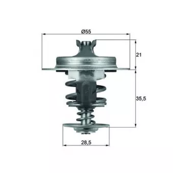 Thermostat d'eau MAHLE TX 67 83D