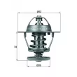 Thermostat d'eau MAHLE TX 68 88D - Visuel 1