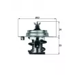 Thermostat, liquide de refroidissement MAHLE TX 7 88D S - Visuel 1