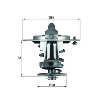 Thermostat d'eau MAHLE TX 72 82