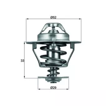 Thermostat d'eau MAHLE TX 77 88D