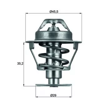 Thermostat d'eau MAHLE TX 81 89D