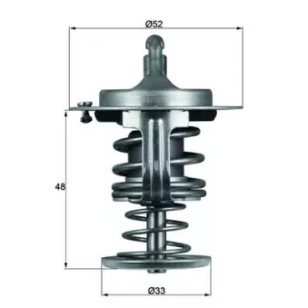Thermostat d'eau MAHLE TX 82 80D
