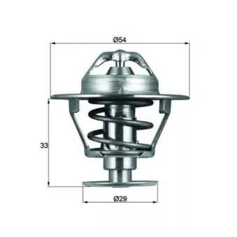 Thermostat d'eau MAHLE TX 86 76D
