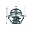 Thermostat d'eau MAHLE TX 90 87D - Visuel 1