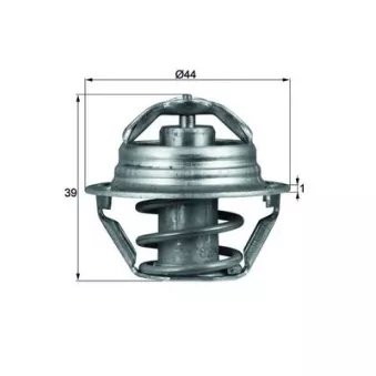 Thermostat d'eau MAHLE TX 90 87D