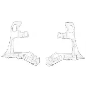 Fixation du pare-chocs OE 7416H7