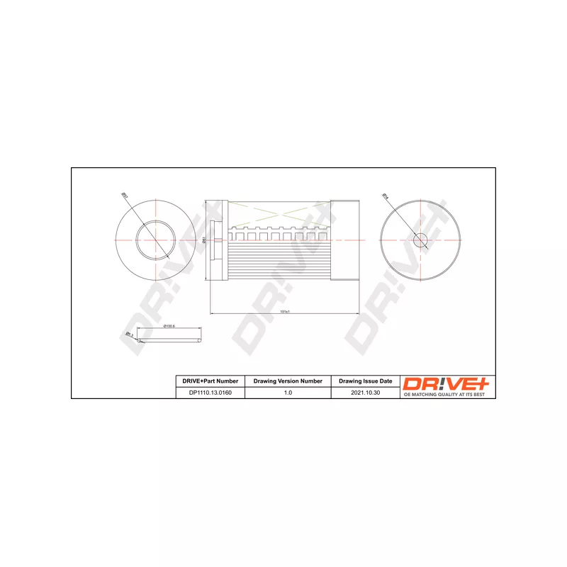 Filtre à carburant Dr!ve+ DP1110.13.0160