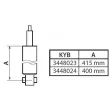 Jeu de 2 amortisseurs arrière KYB 3448023 - Visuel 1