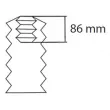 Kit de protection contre la poussière, amortisseur KYB 910260 - Visuel 2