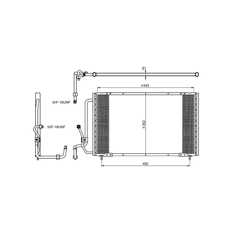 Condenseur, climatisation NRF 35813