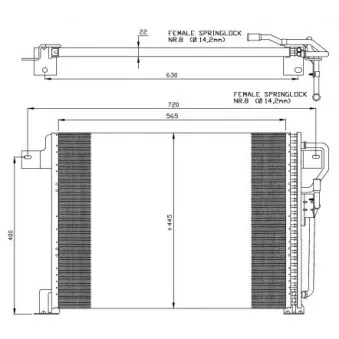 Condenseur, climatisation NRF 35834
