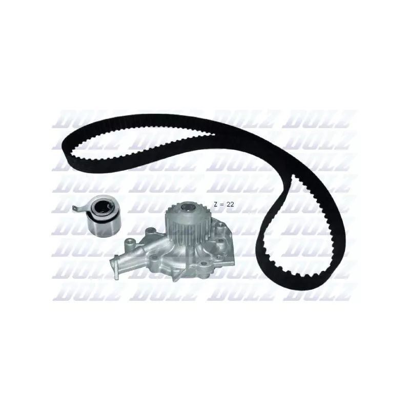 Pompe à eau + kit de courroie de distribution DOLZ KD187