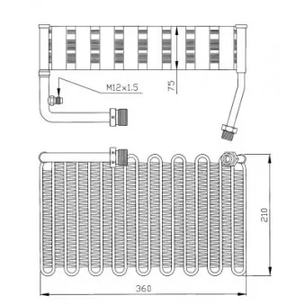 Evaporateur climatisation NRF 36007