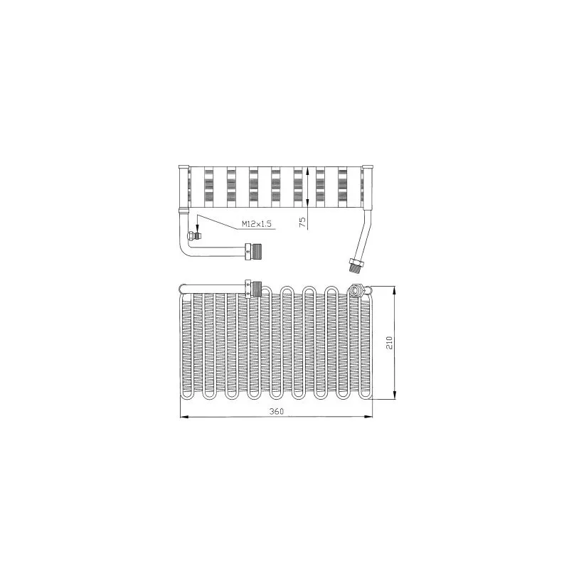 Evaporateur climatisation NRF 36007