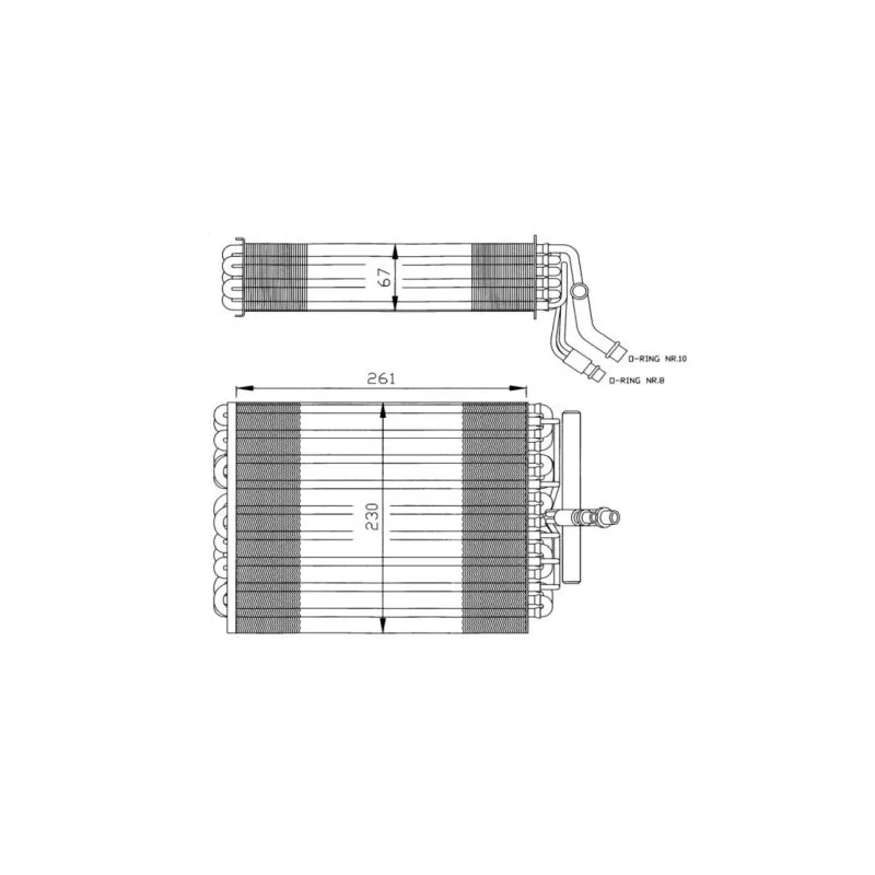 Evaporateur climatisation NRF 36020