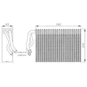 Evaporateur climatisation NRF 36029