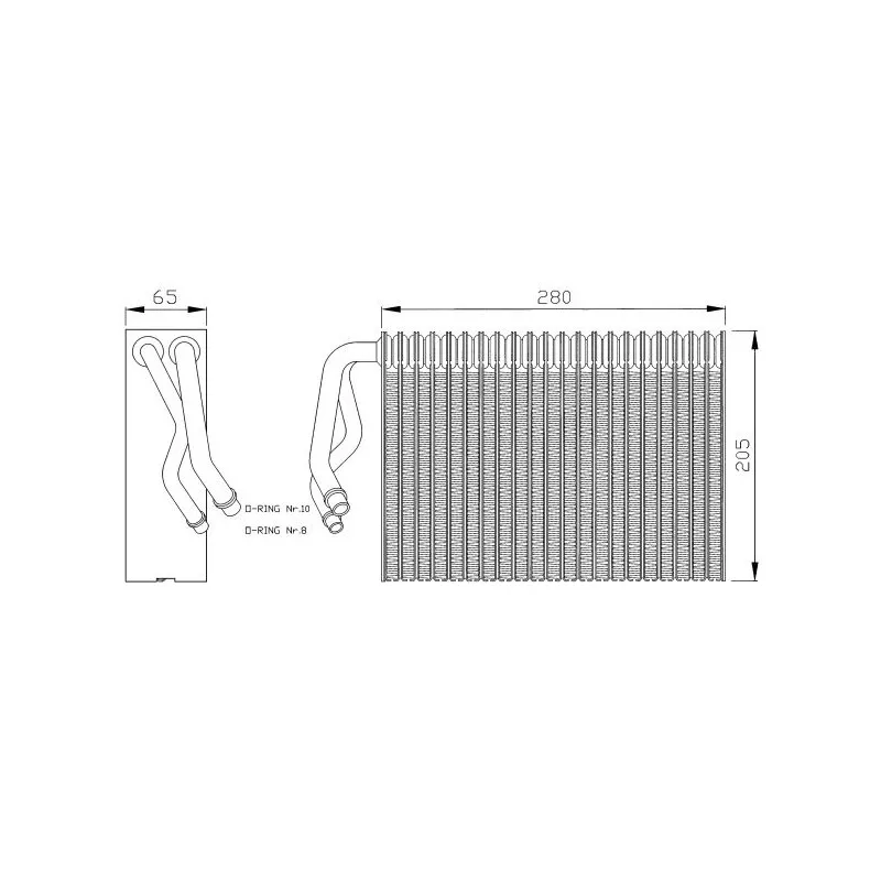 Evaporateur climatisation NRF 36029