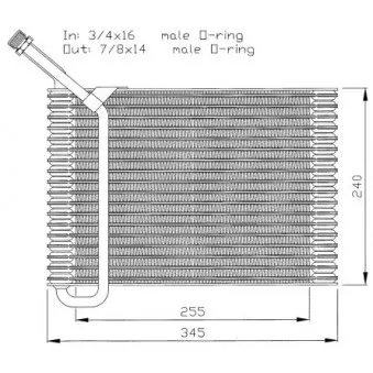 Evaporateur climatisation NRF 36041