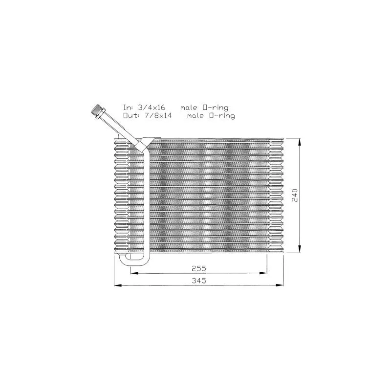 Evaporateur climatisation NRF 36041