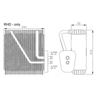Evaporateur climatisation NRF 36046